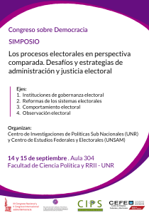 Flyer Simposio electoral CSD